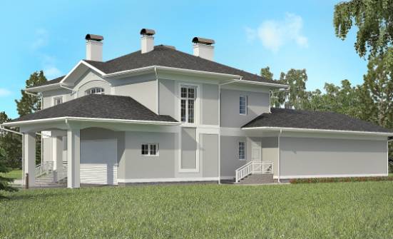 360-001-П Проект двухэтажного дома и гаражом, огромный дом из кирпича, Удомля