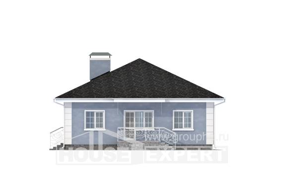 100-001-П Проект одноэтажного дома, доступный загородный дом из арболита, Конаково