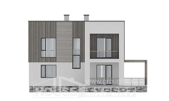150-017-П Проект двухэтажного дома, уютный домик из твинблока, Зубцов