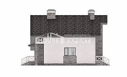 180-017-Л Проект двухэтажного дома с мансардным этажом и гаражом, простой дом из газобетона, Вышний Волочёк