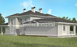 360-001-П Проект двухэтажного дома, гараж, красивый домик из кирпича, Калязин